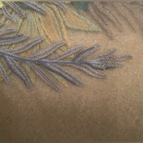 Nasty Gal x For Love & Lemons Tropicana Embroidered Mesh Sheer Mini Dress - Picture 9 of 16